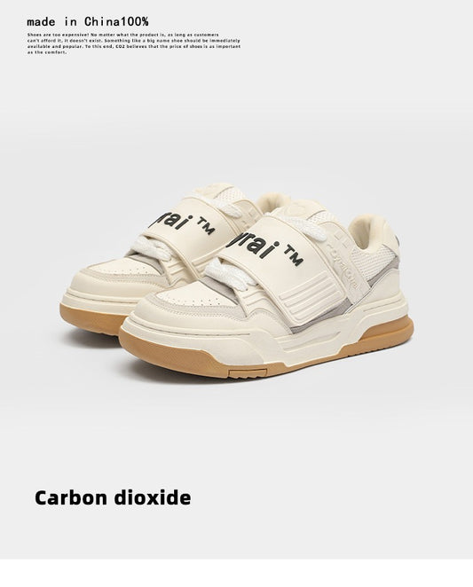 Women's & Men's Shell Toe Ugly Cute Thick Bottom Increased Square Sugar Sneakers