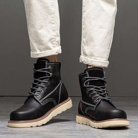 Men's Oversized Vintage Martin American Ankle Outdoor Boots