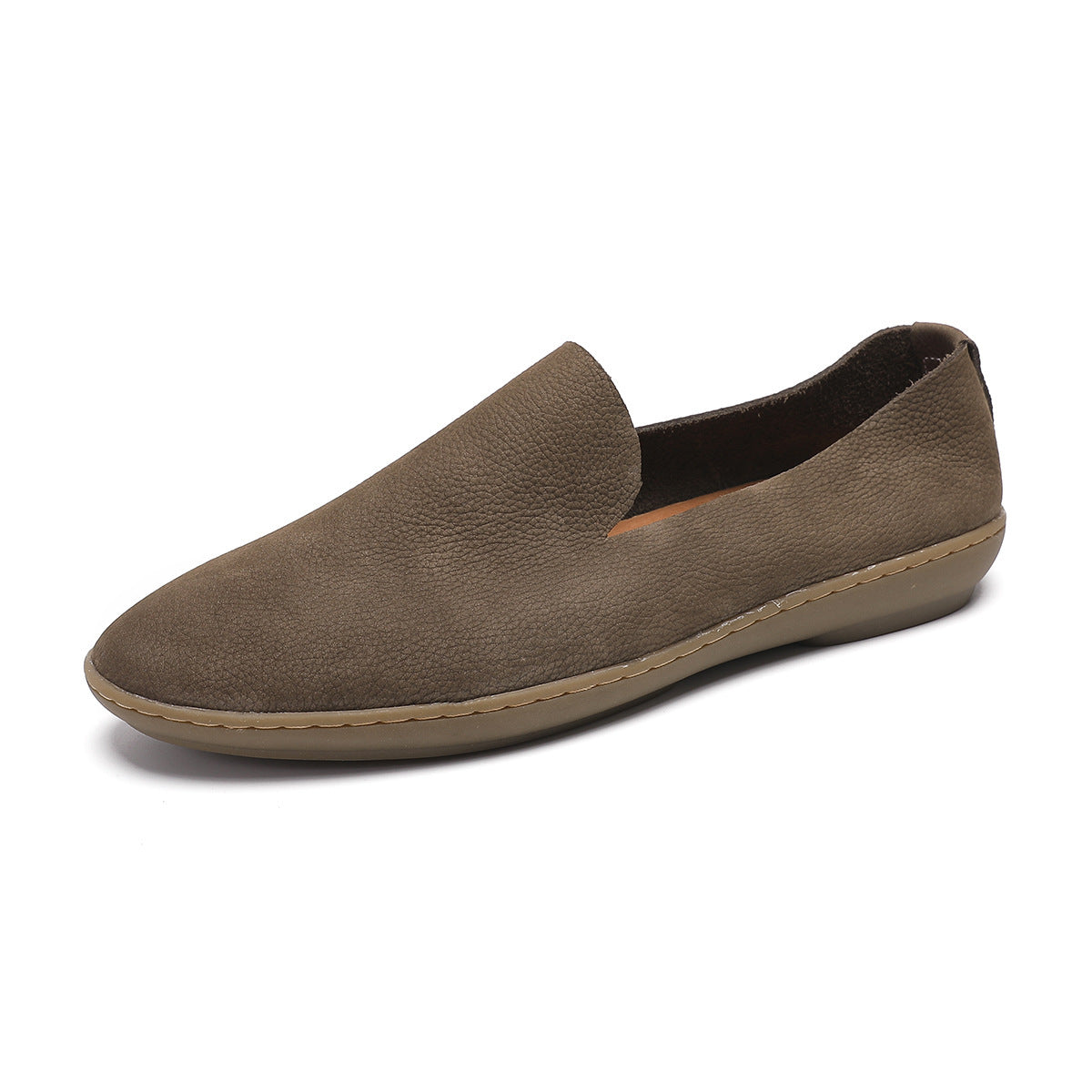 Men's Super Soft Breathable Lightweight First Layer Cowhide Slip-on Men's Casual Shoes