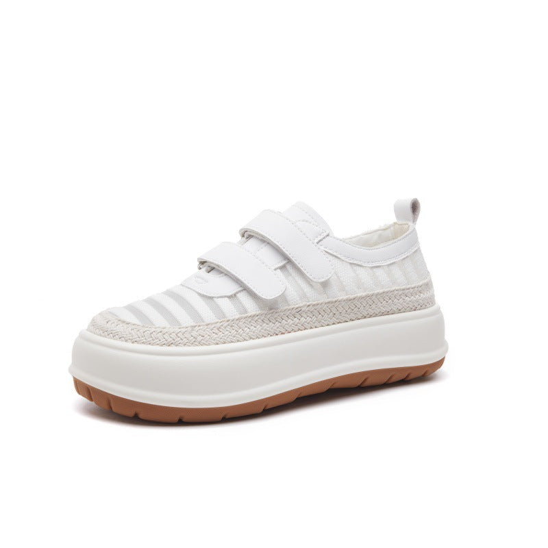 Women's White Mesh Breathable Summer Korean Style Casual Shoes