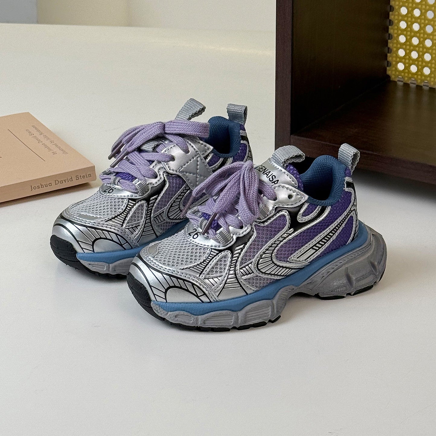 Children's Sale Dad Fashion Trendy Contrast Color Lightweight Kid's Sneakers