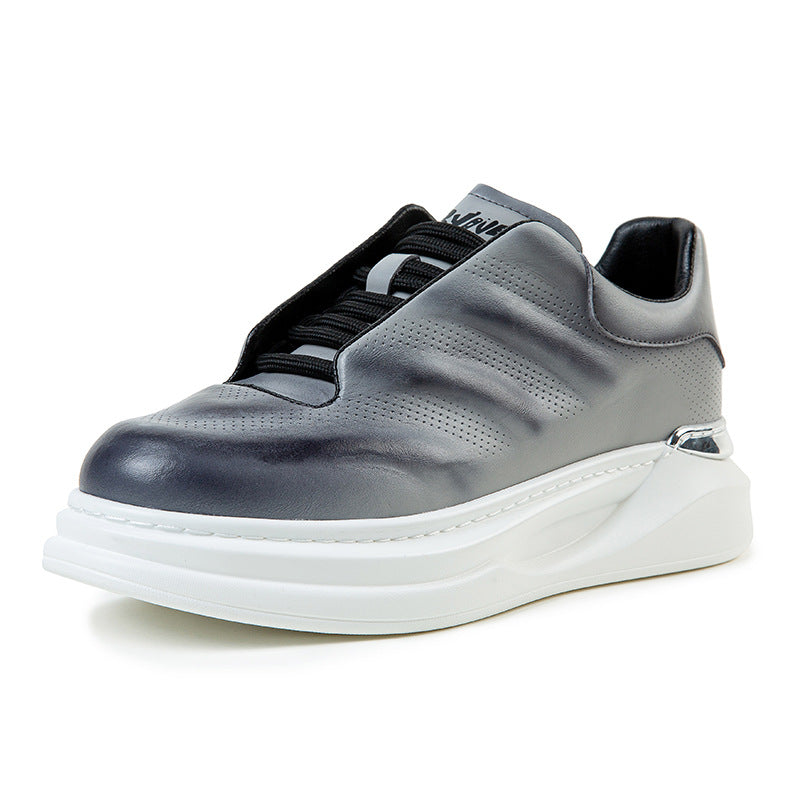 Men's Oversized Spring Platform Fashion White Korean Casual Shoes