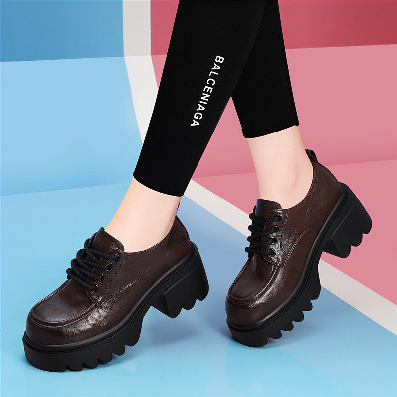 Women's Style Platform Spring Soft Round Toe Loafers