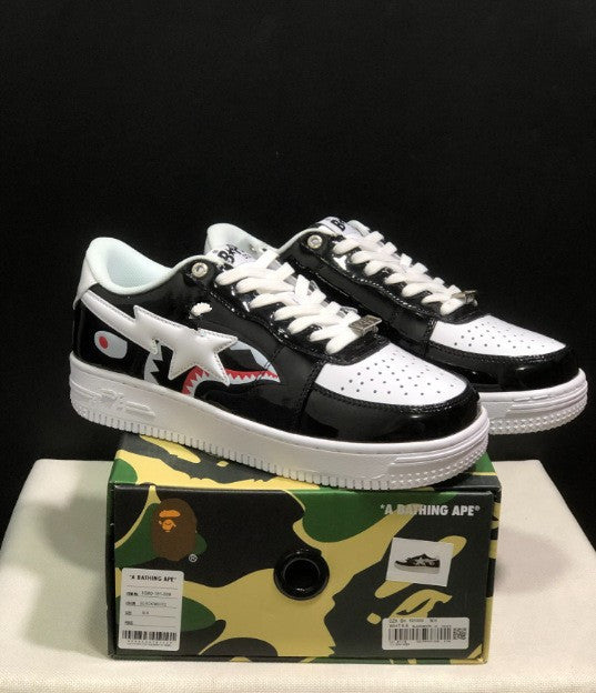 Women's & Men's Head Air Force Joint Name Black White Panda Warrior Men's Board Shoes
