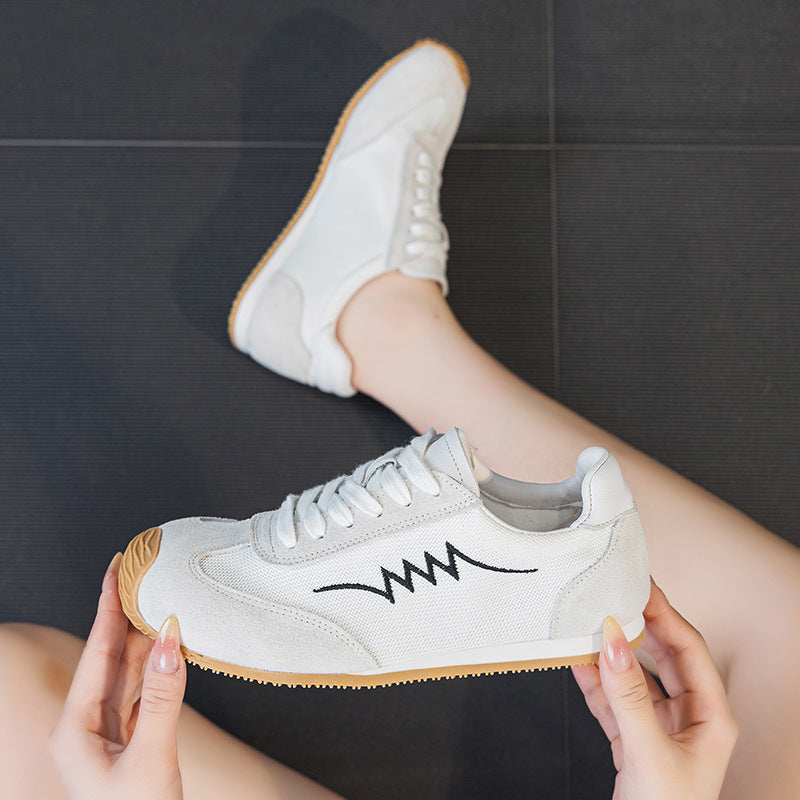 Women's Sheepskin German Training Breathable Large Size Summer Soft Bottom Not Women's Sports Shoes