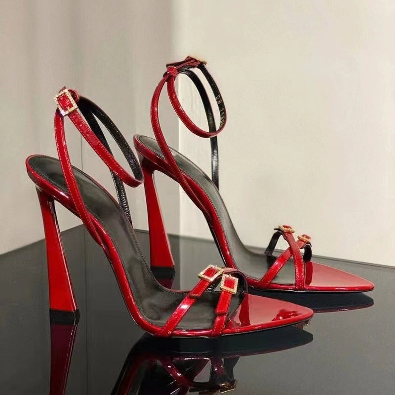 Women's Summer Thin Strap Elegant Open Toe Heels