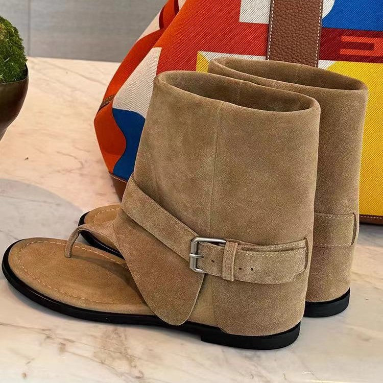 Holiday Fashionable Hot Round Toe Buckle Sandals