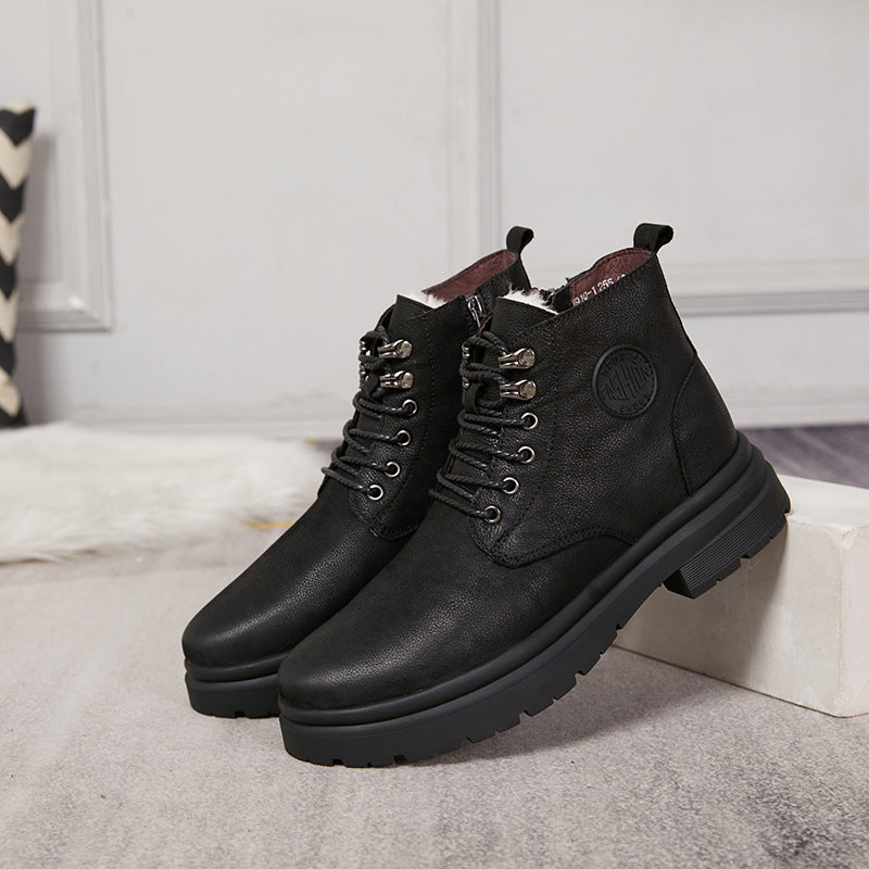 Men's Winter Comfortable Warm Thick Wool Cotton Men's Shoes