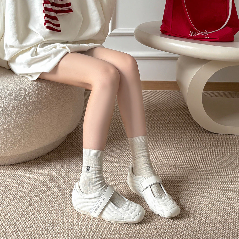 Women's Ballet Flat Mary Jane Sier Single-layer Casual Shoes