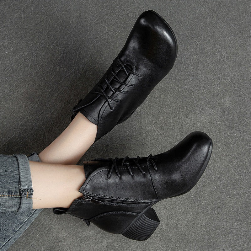 First Layer Cowhide Vintage Martin Soft Boots