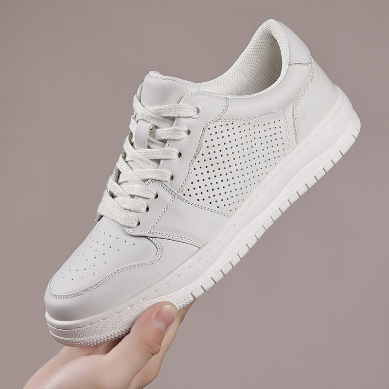 Men's Layer Cowhide Air Force Genuine Fashion Sports Low Men's Board Shoes