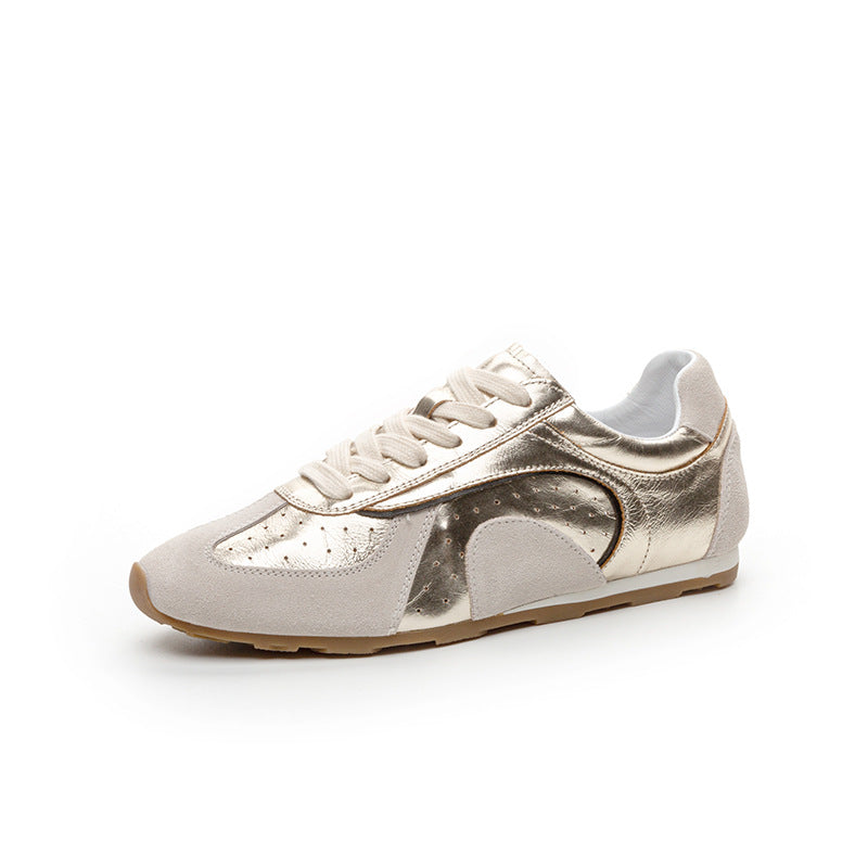 Women's Xi Cowhide Soft Bottom Travel Board Casual Shoes