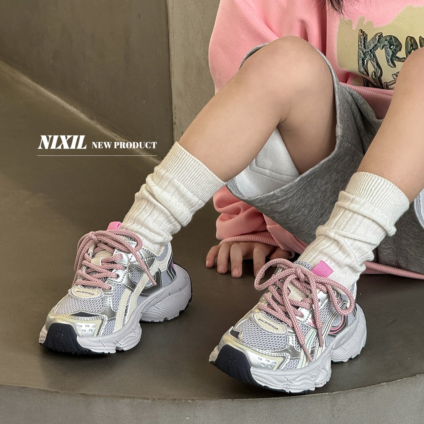 Children's Clearance Sale Dad Fashion Trend Mesh Kid's Sneakers