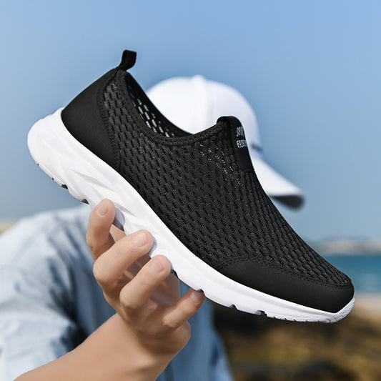 Women's Mesh Cloth Low Top Slip-on Lazy Casual Shoes