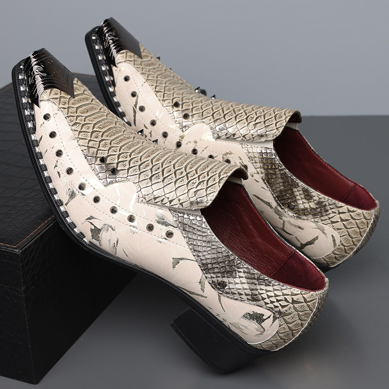 Men's Formal Handmade Genuine Hairdressers British Style Men's Business Leather Shoes