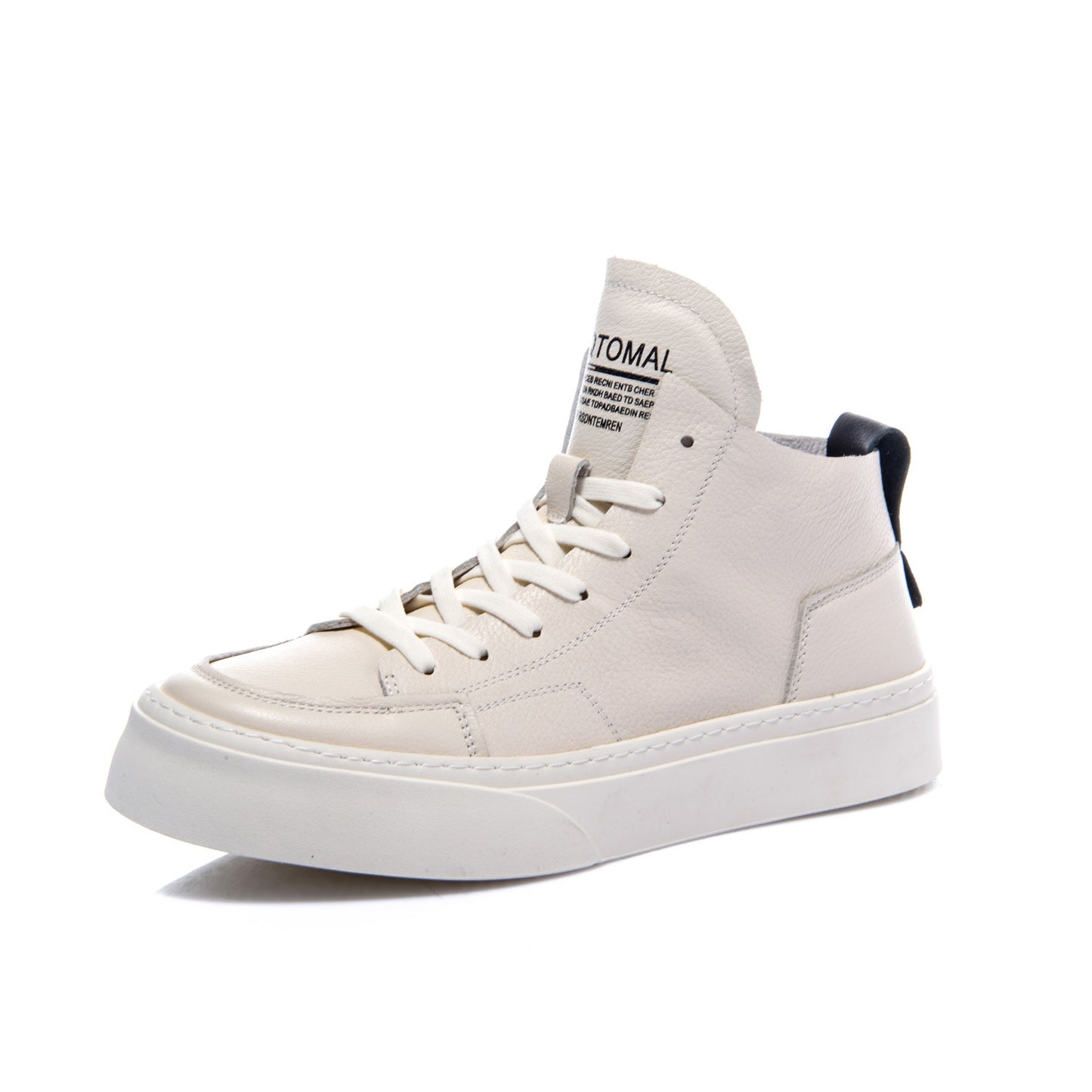 Men's Spring Korean Style Versatile White Platform Sneakers