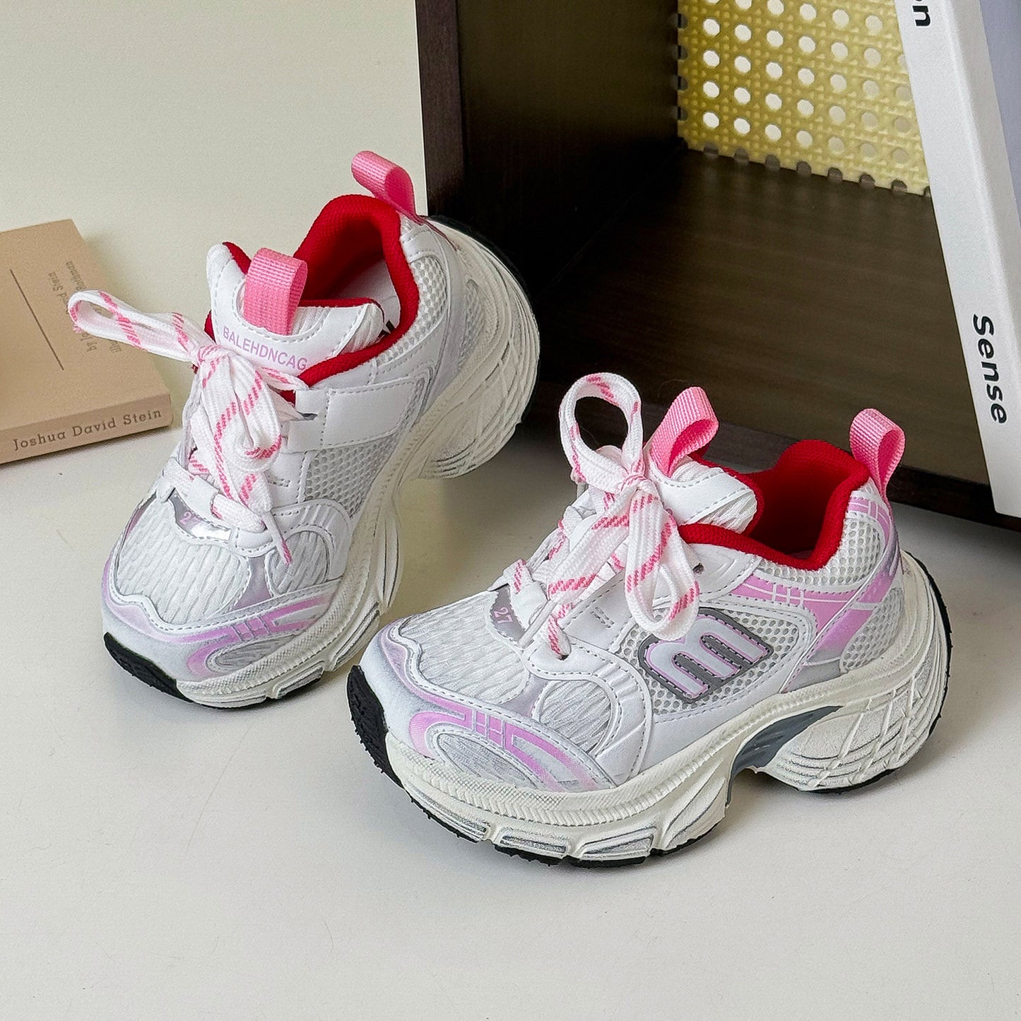 Children's Spring Daddy Fashion Letters Running Retro Kid's Sneakers