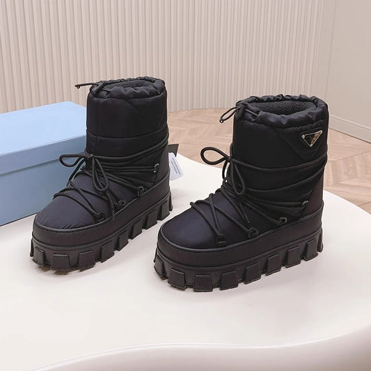 Women's Warm Keeping Winter Strap Bread Muffin Snow Boots