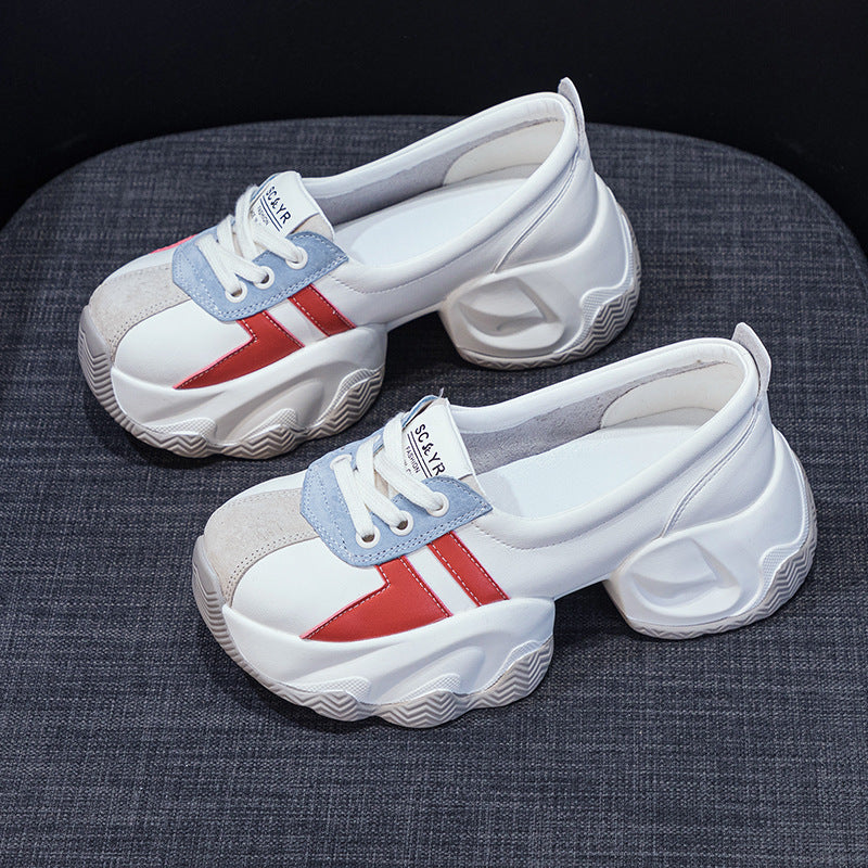 Women's Bottom Pumps Shallow Mouth Heightened Easy Casual Shoes