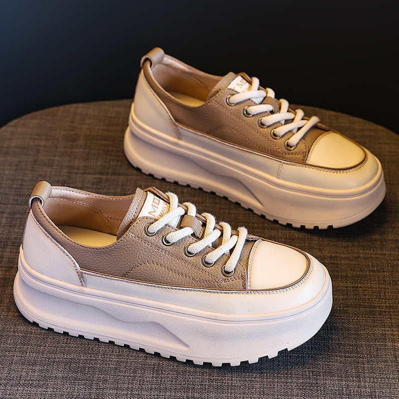 Platform White Female Autumn Wild Niche Casual Shoes
