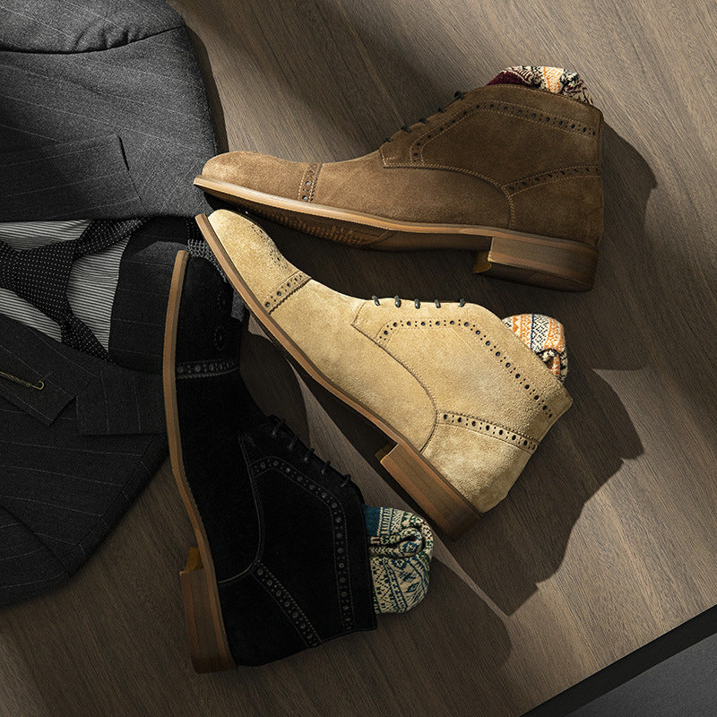 Within Hours Chelsea Retro Matte Business Formal Boots