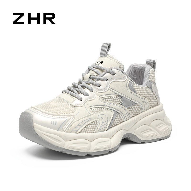 Women's Spring Versatile University Style Sports Thick Sole Sneakers
