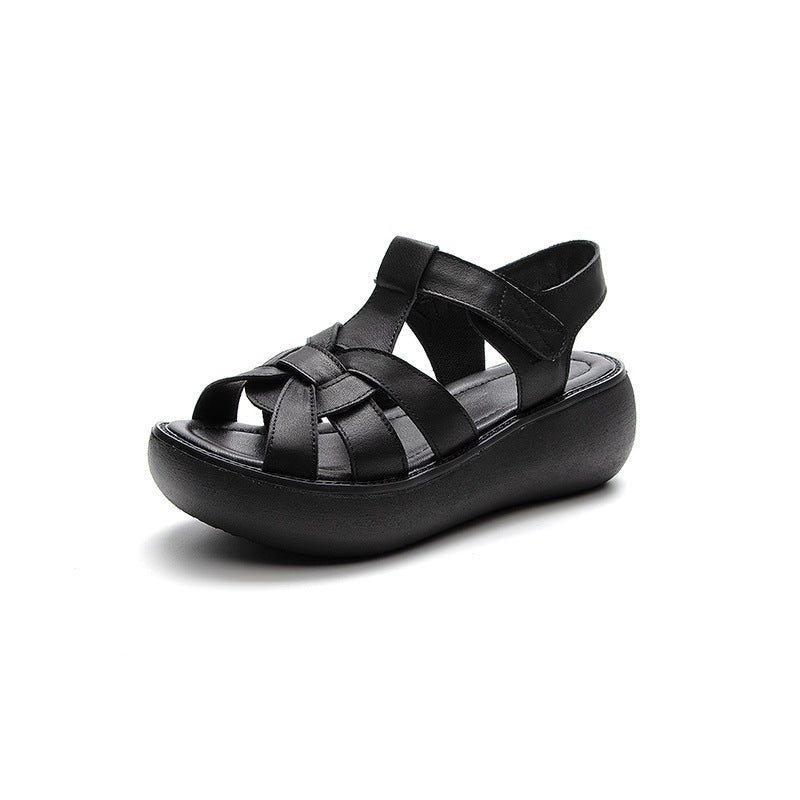 Women's Summer Vintage Soft Bottom Outdoor Wedge Sandals
