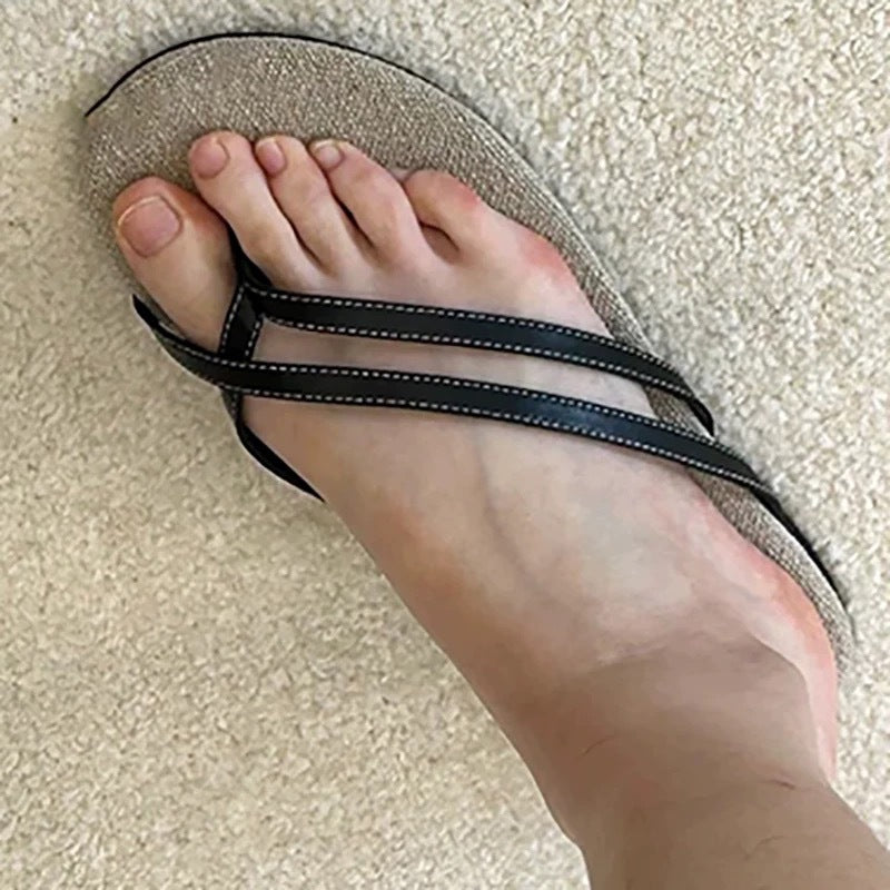 Women's Korean Style Niche Beach Vacation Flat Sandals