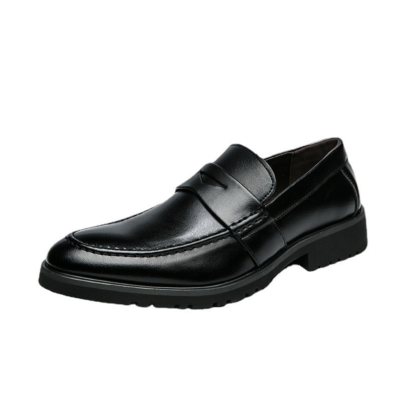Men's Style Business Formal Slip-on Korean Pointed Leather Shoes