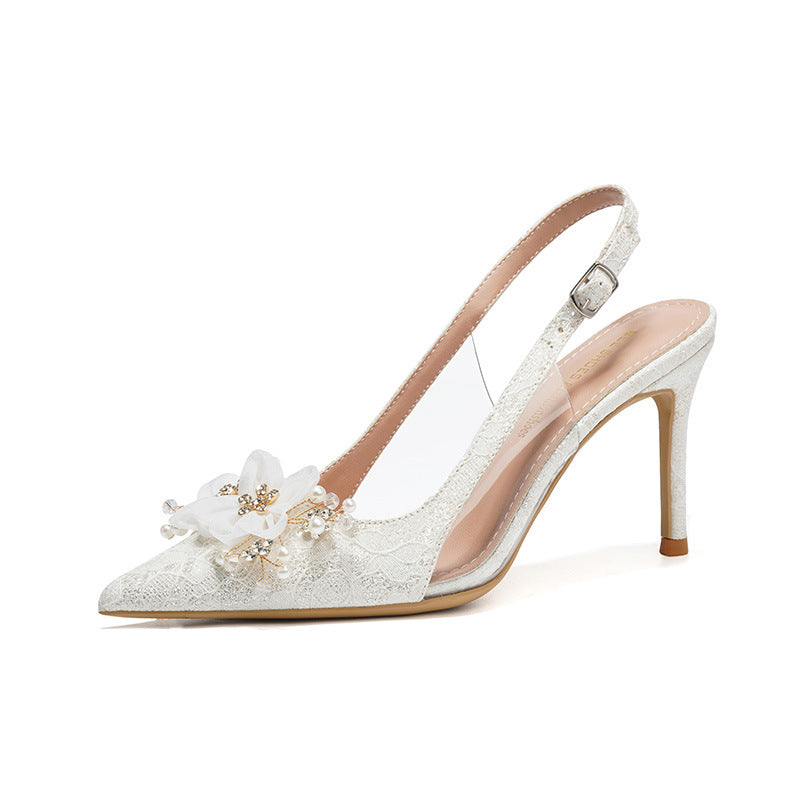 High Stiletto Pointed Korean Style Fashionable Heels