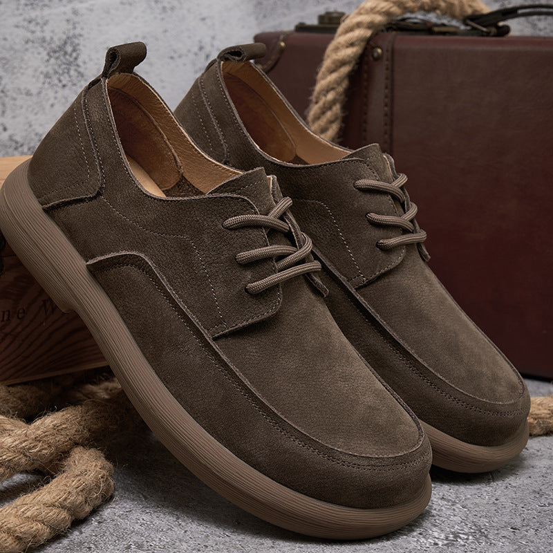 Men's Lining Rubber Sole Optional Comfortable Long-time Leather Shoes