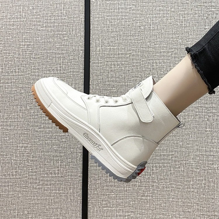 Women's Genuine High Top White Winter Warm Women's Shoes