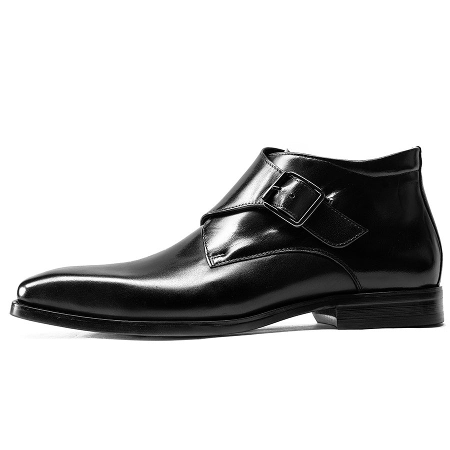 Men's Martin Short Korean Square Toe Trend Boots