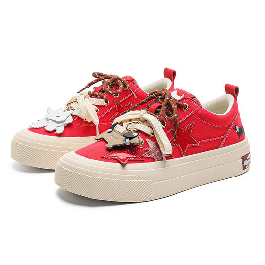 West Highland Cartoon Spring Platform Breathable Sneakers