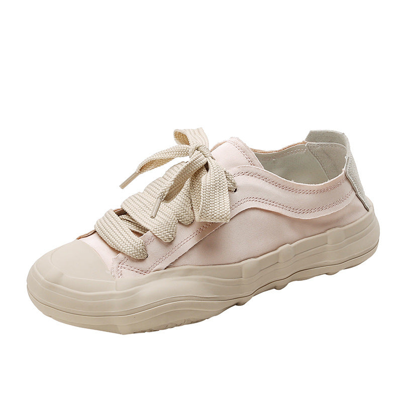 Women's Summer Round Toe Dissoed Half Sports Canvas Shoes