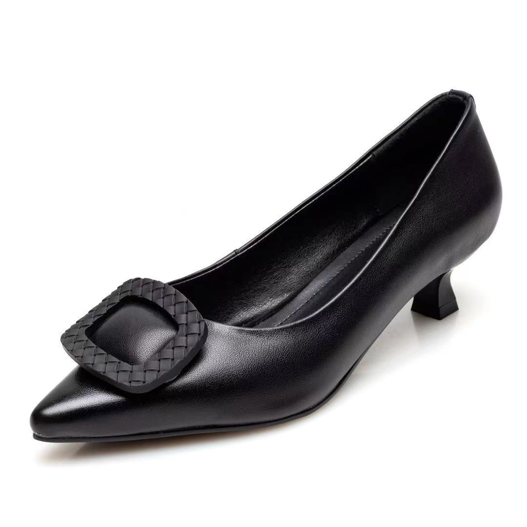 Women's & Men's Genuine Pumps Low-cut Stilettos Versatile Mom Spring Men's Shoes