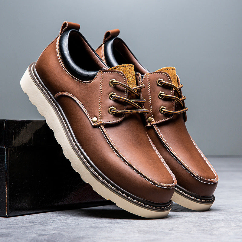 Men's Retro Style Plus Sizes Size Outdoor Mountaineering Leather Shoes