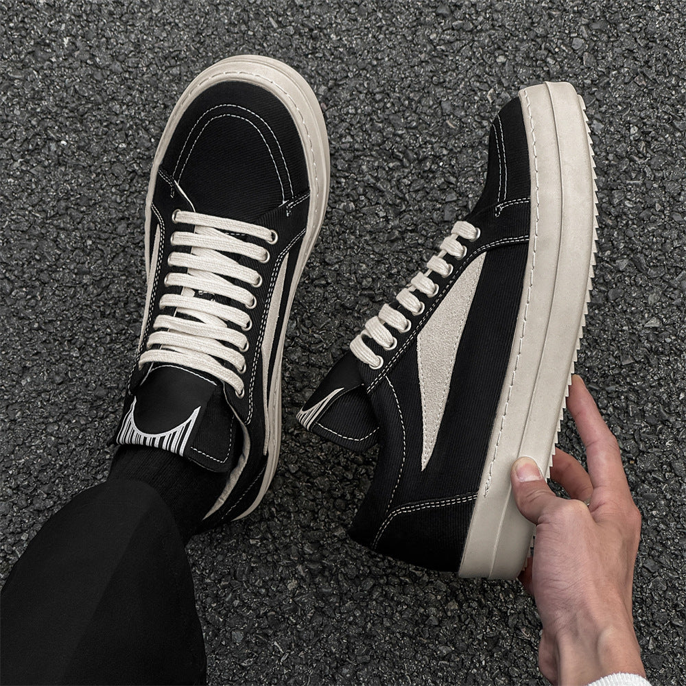 Men's Design Dark High Street Style Low Sneakers