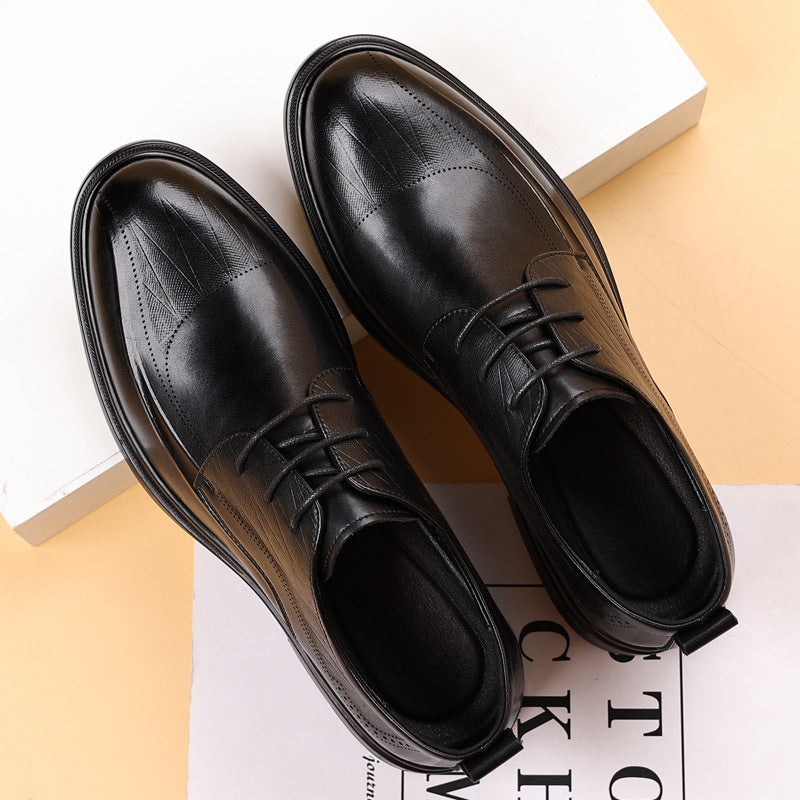 Men's Autumn Trendy British Formal Commuting Men's Business Leather Shoes