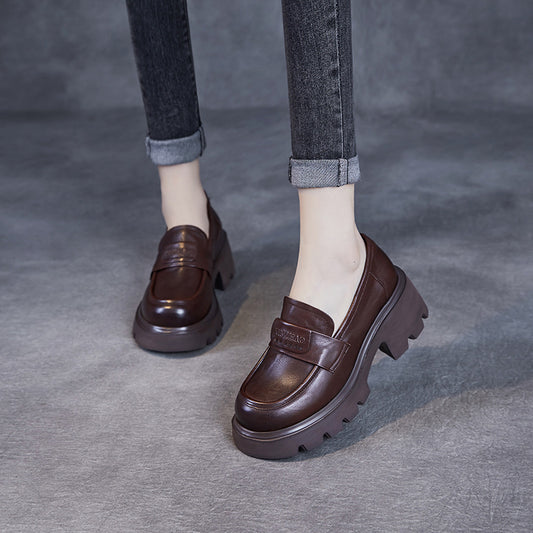 Women's Authentic Spring Thick Bottom Mild Luxury Loafers