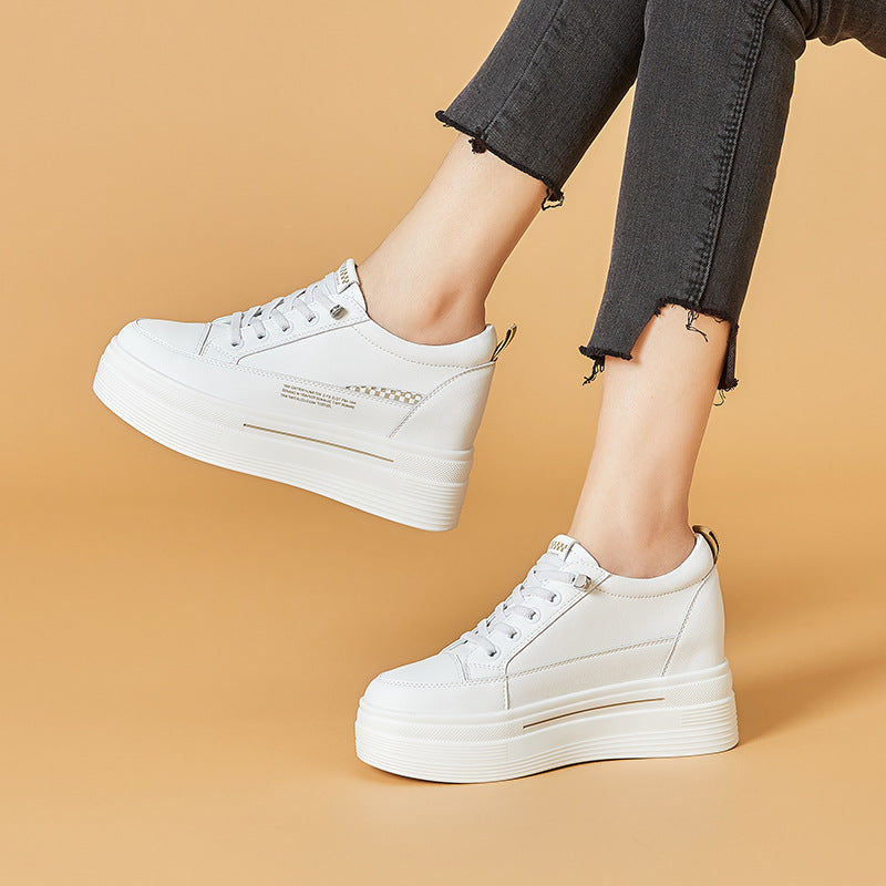 Women's Trendy Comfortable Hidden White Summer University Casual Shoes