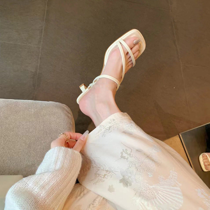 Women's Portuguese Island Evening Style French Thin Fairy Heels