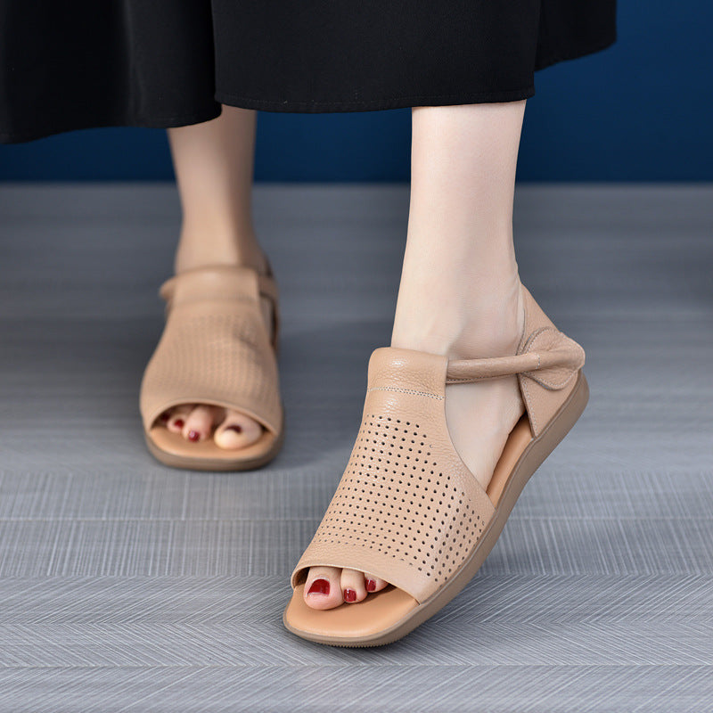 Women's Summer Niche Design Soft Surface Comfortable Fish Sandals