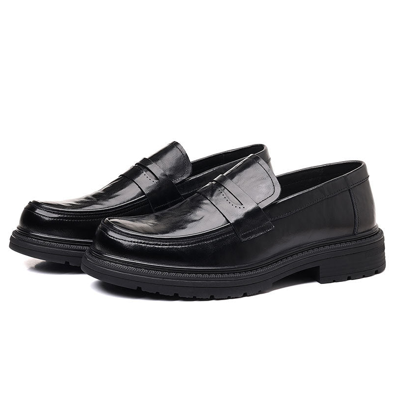 Men's Top Layer Cowhide Autumn Business Genuine Casual Shoes