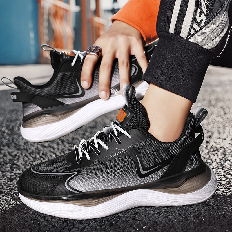 Men's Mesh Breathable Running Popcorn Soft Bottom Sneakers