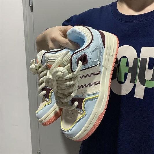 Women's Korean Style Niche Design Joker Board Fashion Street Sneakers