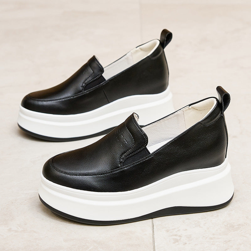 Women's Height Increasing Insole Small One Pedal Thick-soled Women's Casual Shoes