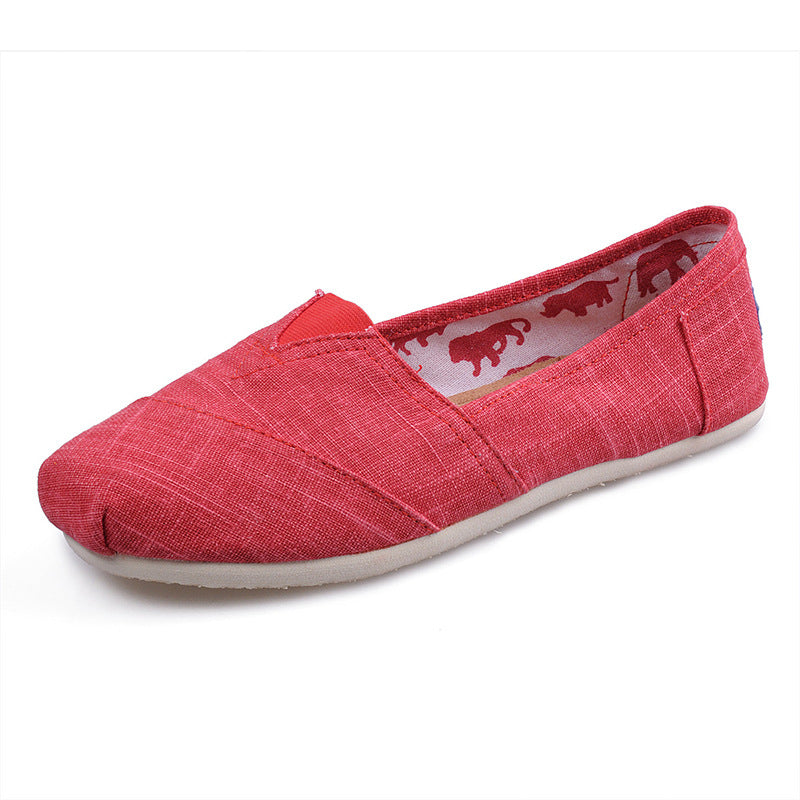Pedal Thomas Lazy Cloth Linen Solid Canvas Shoes