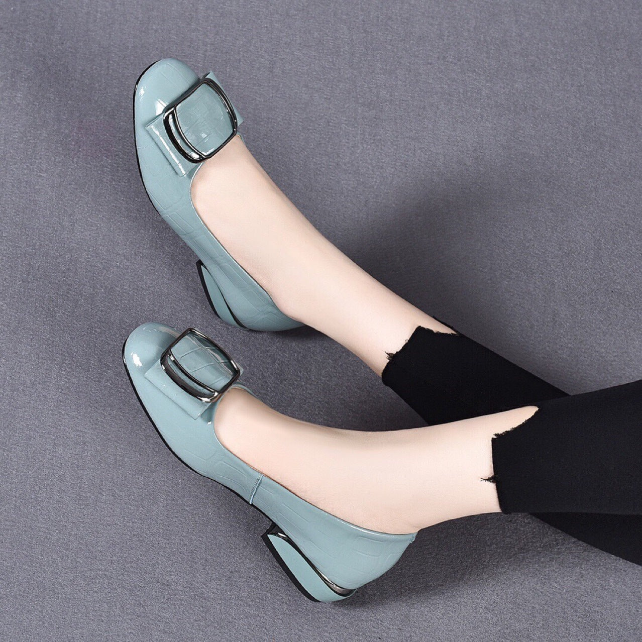 Women's Low-cut Flat Pumps Genuine Soft Mom Men's Shoes