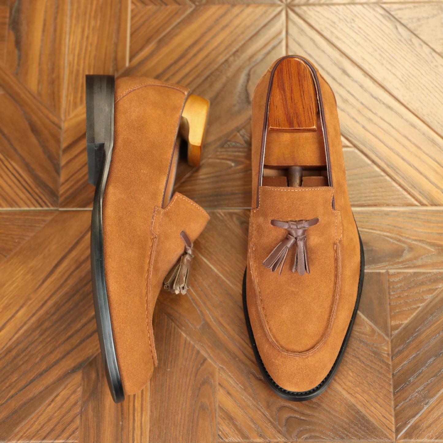 Men's Tassel Slip-on Lofter British Style Matte Leather Shoes